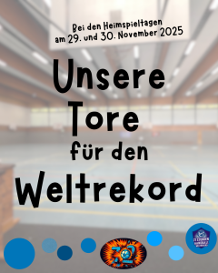 Spendenaktion: „Unsere Tore für den Weltrekord“