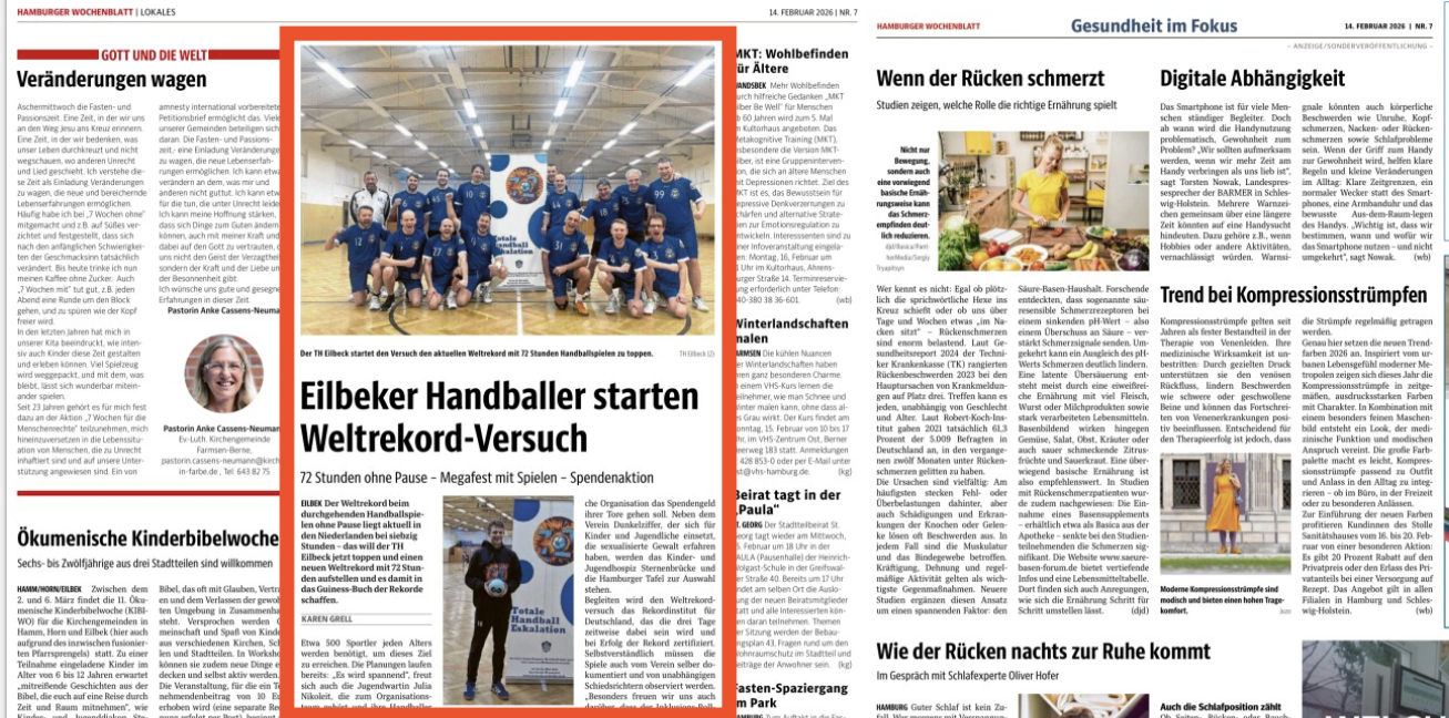 Aufmerksamkeit für Weltrekord-Versuch